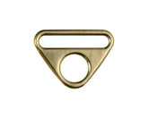 2 O-Ringe mit Steg 40 mm altgold - 190166